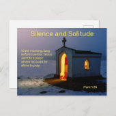 キリスト教の孤独と沈黙 ポストカード (正面/裏面)