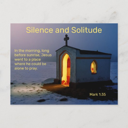 キリスト教の孤独と沈黙 ポストカード (正面)