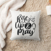 キリスト教の宗教引用文が上昇し祈て クッション (ブランケット)
