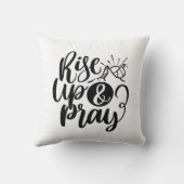 キリスト教の宗教引用文が上昇し祈て クッション (裏面)