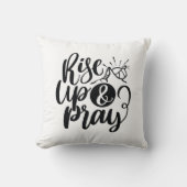 キリスト教の宗教引用文が上昇し祈て クッション (正面)