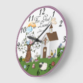 キリスト教の宗教柱時計 ラージ壁時計 (傾斜)