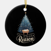 キリスト教の宗教的なクリスマス聖書の理由 セラミックオーナメント (正面)