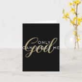 キリスト教の宗教的な男女  神のみが私を裁くことができる カード (黄色い花)