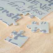 キリスト教の宗教的な言葉のアート·クロス ジグソーパズル (側面)