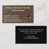 キリスト教の宗教的な階級の金ゴールドブラック教会 名刺 (正面/裏面)