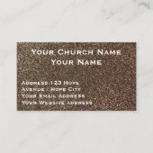 キリスト教の宗教的な階級の金ゴールドブラック教会 名刺 (正面)