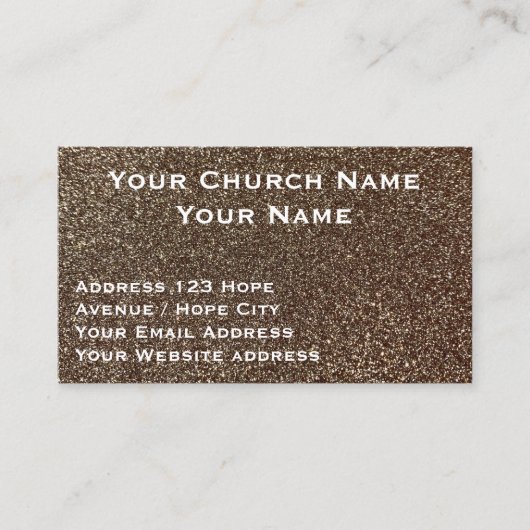 キリスト教の宗教的な階級の金ゴールドブラック教会 名刺 (正面)