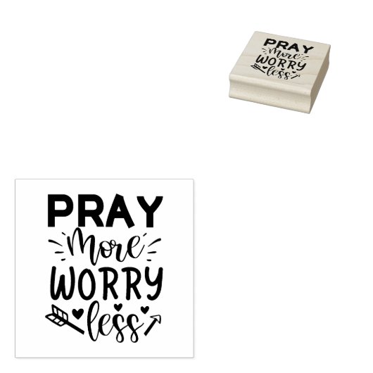 キリスト教の宗教祈引用文より心配が少ない ラバースタンプ (押印)