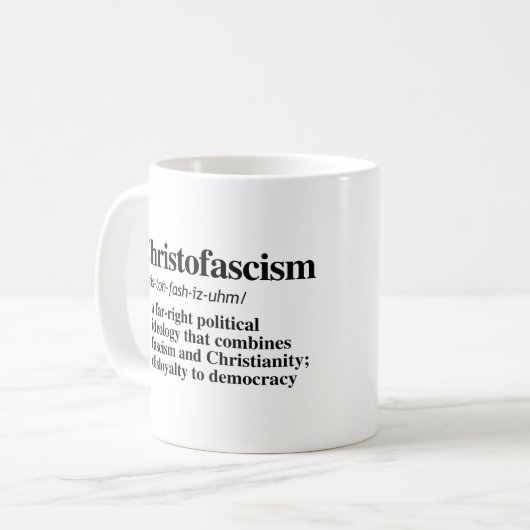 キリスト教の定義 コーヒーマグカップ (正面左)