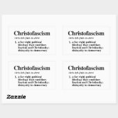 キリスト教の定義 長方形シール (シート)