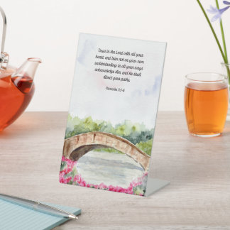 キリスト教の家の装飾に信頼する諺 台座サイン