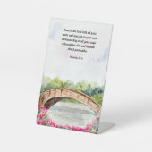 キリスト教の家の装飾に信頼する諺 台座サイン (正面)