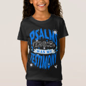 キリスト教の少女のための喜びに変える涙のデザイン Tシャツ (正面)