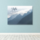 キリスト教の希望に喜び感動的る キャンバスプリント (インサイチュ (ウッドフロア))