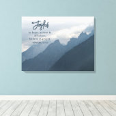 キリスト教の希望に喜び感動的る キャンバスプリント (インサイチュ (ウッドフロア))