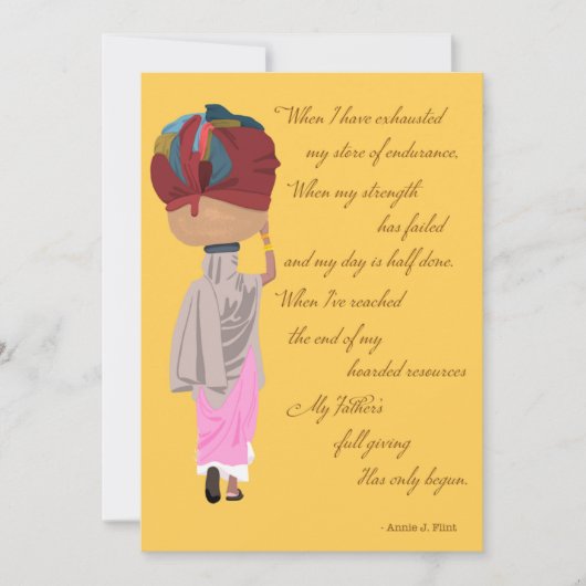 キリスト教の希望のカード、彼はより多くの恵みを与える シーズンカード (正面)