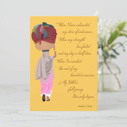 キリスト教の希望のカード、彼はより多くの恵みを与える シーズンカード (スタンド正面)