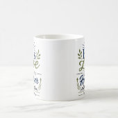 キリスト教の希望の引用: 彼の愛は私をより高く引き上げる コーヒーマグカップ (中央)
