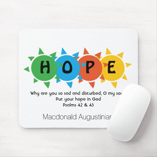 キリスト教の希望の神の詩篇42 パーソナライズされた マウスパッド (マウス)