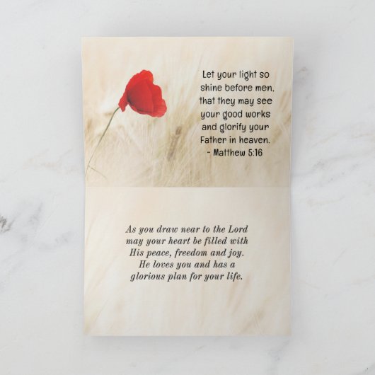 キリスト教の引用文に溶け込むように神は創造しなかった カード (内部)