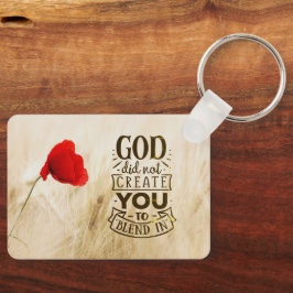 キリスト教の引用文に溶け込むように神は創造しなかった キーホルダー