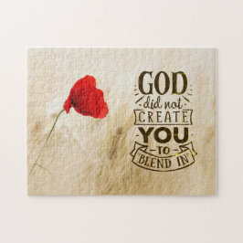 キリスト教の引用文に溶け込むように神は創造しなかった ジグソーパズル