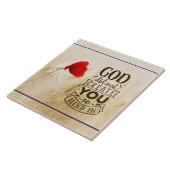 キリスト教の引用文に溶け込むように神は創造しなかった タイル (側面)