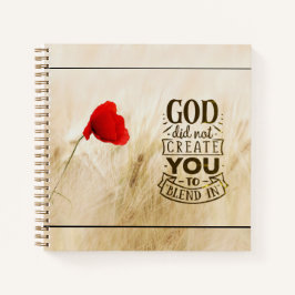 キリスト教の引用文に溶け込むように神は創造しなかった ノートブック