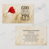 キリスト教の引用文に溶け込むように神は創造しなかった 名刺 (正面/裏面)