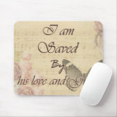 キリスト教の引用文のバイブル救-彼の恵みによって マウスパッド (マウス)