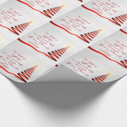 キリスト教の引用文のロマンの6:23 /Wrappingの紙 ラッピングペーパー (角)