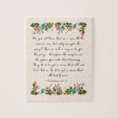 キリスト教の引用文の芸術- 1 Corinthiansの9:24 - 25 ジグソーパズル (縦)