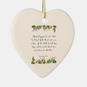 キリスト教の引用文の芸術- Deuteronomyの33:12 セラミックオーナメント (右)