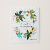 キリスト教の引用文の芸術- Ephesiansの1:4 - 5 ジグソーパズル (縦)