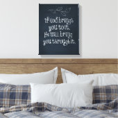 キリスト教の引用文もし:神があなたを連れて行く キャンバスプリント (インサイチュ (寝室))