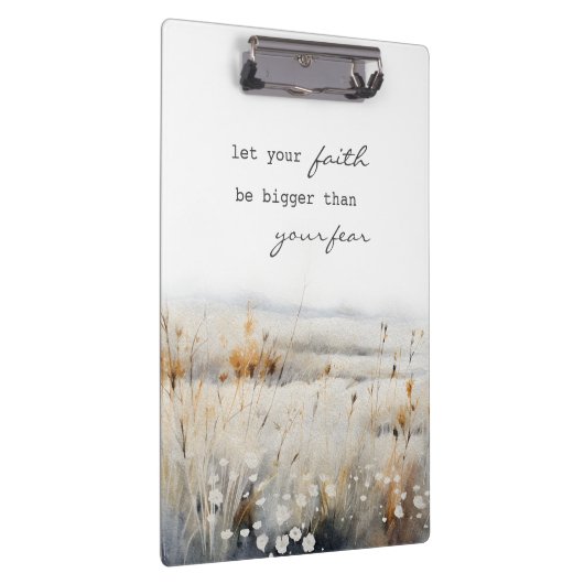 キリスト教の引用文を恐れるよりも信仰を大きくしなさい クリップボード (右)