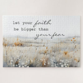 キリスト教の引用文を恐れるよりも信仰を大きくしなさい ジグソーパズル