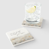 キリスト教の引用文を恐れるよりも信仰を大きくしなさい ストーンコースター (横)