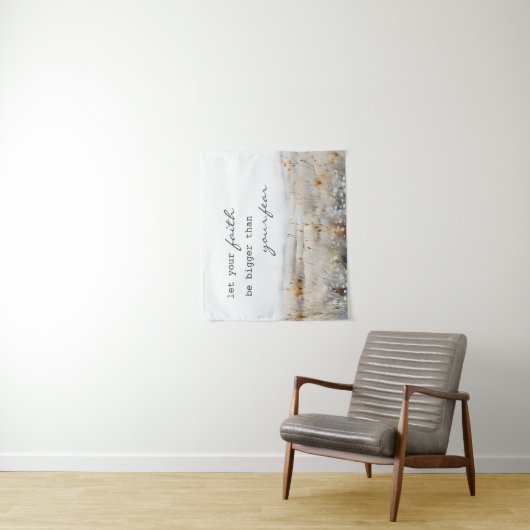 キリスト教の引用文を恐れるよりも信仰を大きくしなさい タペストリー (インサイチュ)