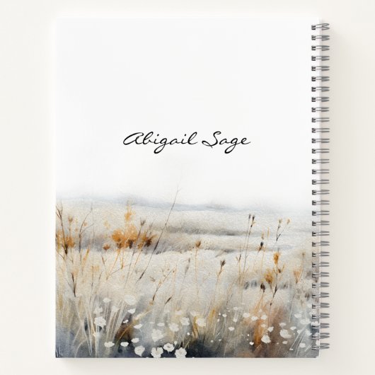 キリスト教の引用文を恐れるよりも信仰を大きくしなさい ノートブック (裏面)