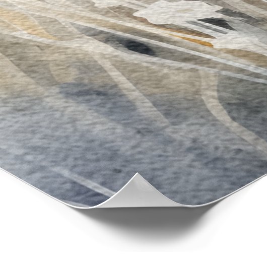 キリスト教の引用文を恐れるよりも信仰を大きくしなさい ポスター (角)