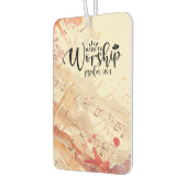 キリスト教の引用文を感動的崇拝する カーエアーフレッシュナー (左)