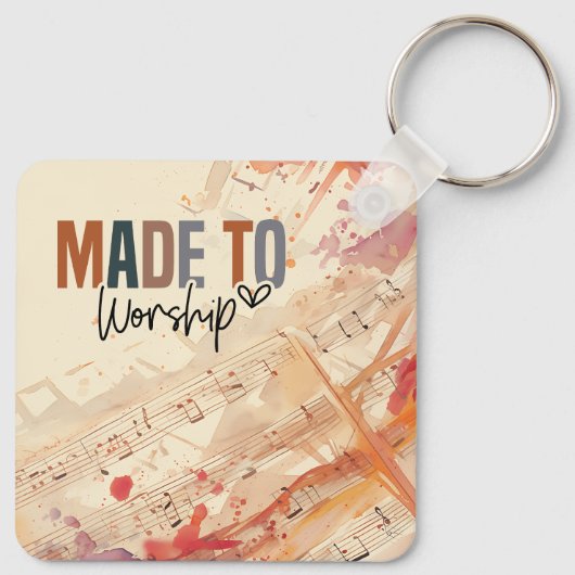 キリスト教の引用文を感動的崇拝する キーホルダー (裏面)