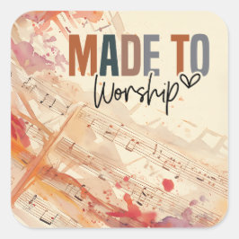 キリスト教の引用文を感動的崇拝する スクエアシール