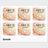 キリスト教の引用文を感動的崇拝する スクエアシール (シート)