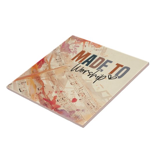 キリスト教の引用文を感動的崇拝する タイル (側面)