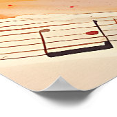 キリスト教の引用文を感動的崇拝する ポスター (角)