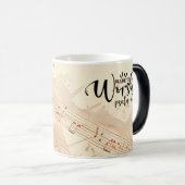 キリスト教の引用文を感動的崇拝する モーフィングマグカップ (正面右)