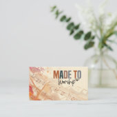 キリスト教の引用文を感動的崇拝する 名刺 (スタンド正面)